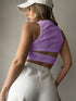 'Ulani' Cutout Round Neck Tank Top - Celes Fashion
